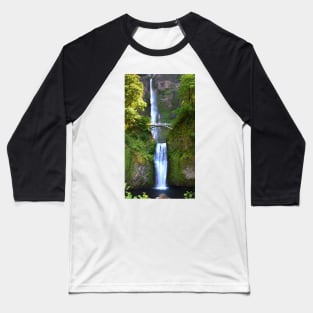 Multnomah Falls Portland Oregon Baseball T-Shirt